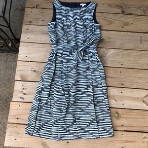 L.L. Bean signature Poplin Print Dress